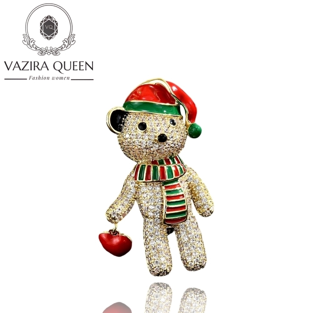 VQ Teddy Bear Brooch